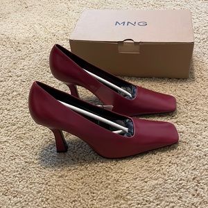 Mango Real Leather Heels